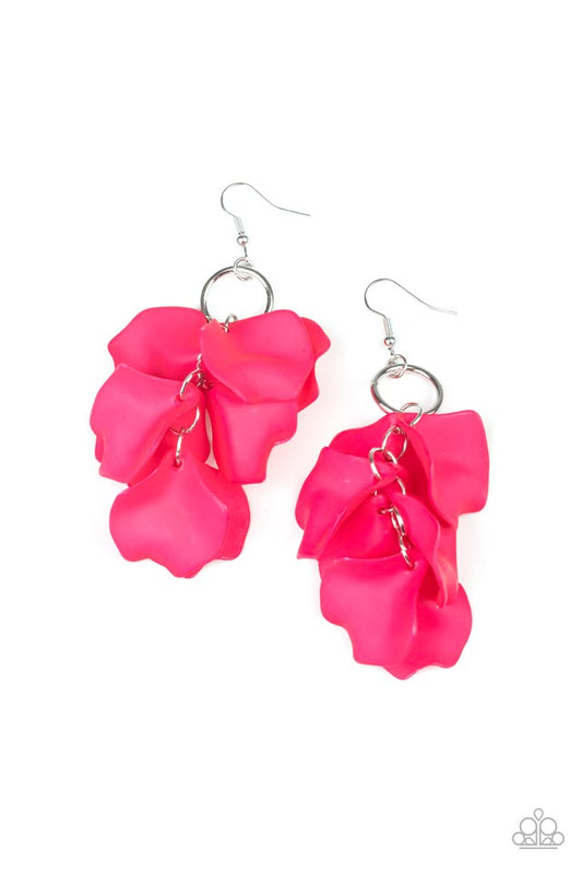 Glass Gardens - Pink - Paparazzi Earring Image