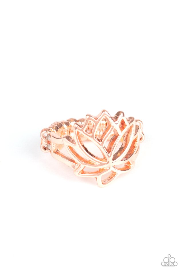 Lotus Lover - Copper - Paparazzi Ring Image