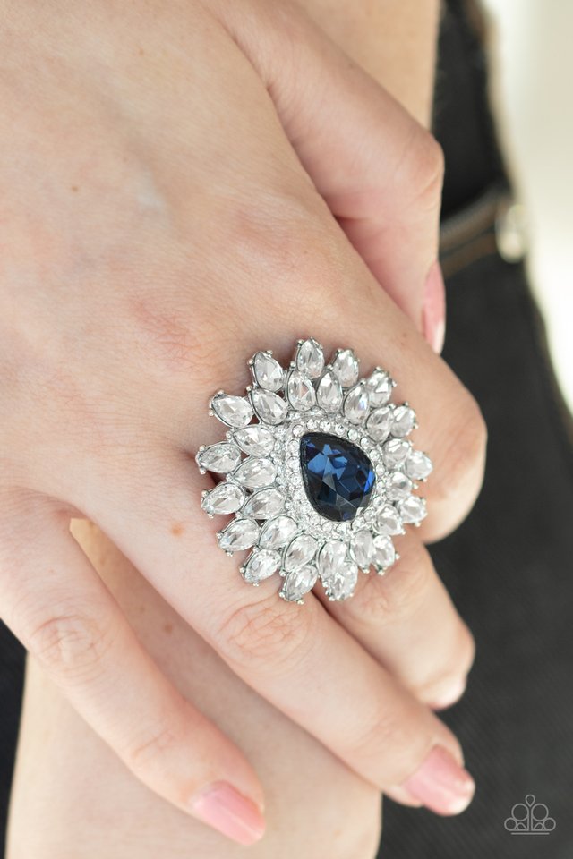 Whos Counting? - Blue - Paparazzi Ring Image