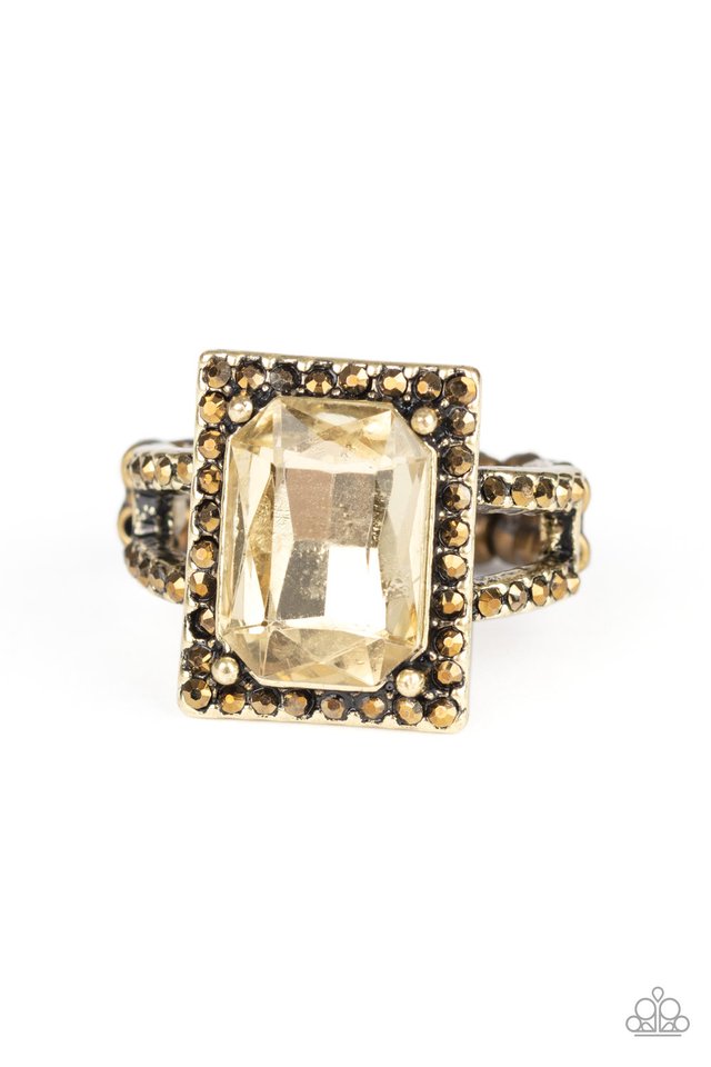 Utmost Prestige - Brass - Paparazzi Ring Image