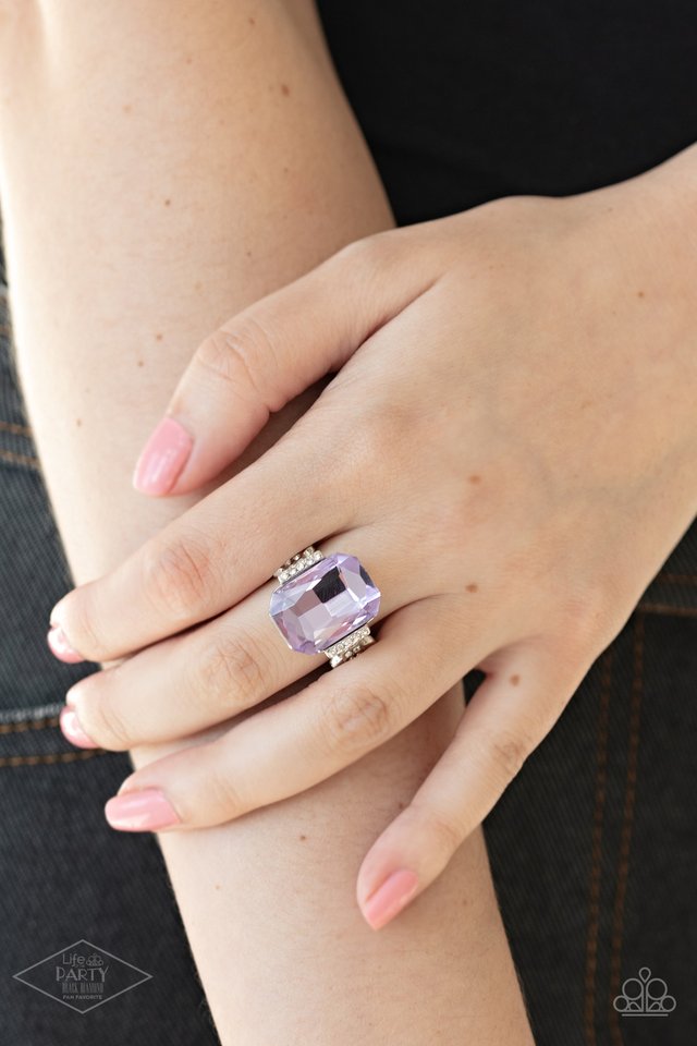 You Can COUNTESS On Me - Purple - Paparazzi Ring Image