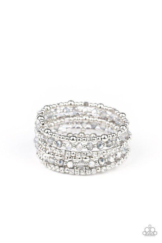 Paparazzi Bracelet ~ ICE Knowing You - Silver