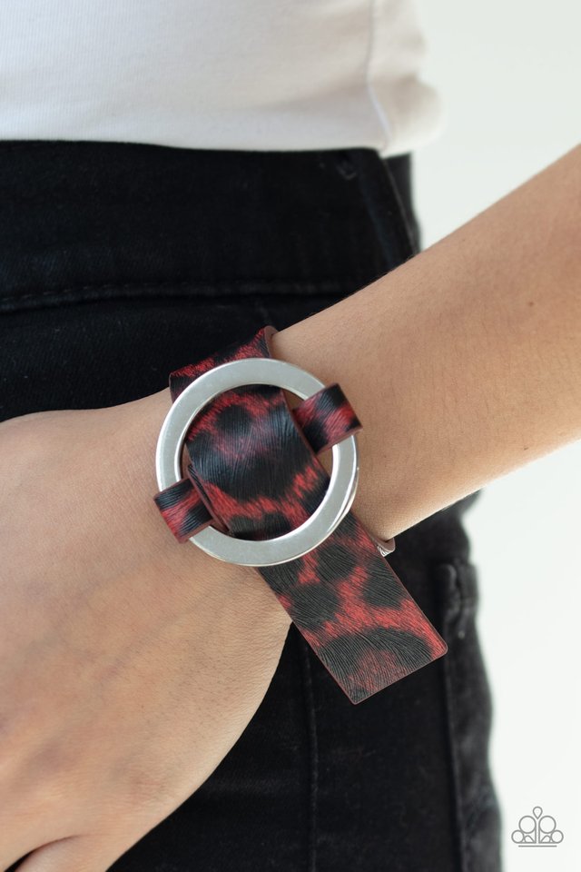 Jungle Cat Couture - Red - Paparazzi Bracelet Image