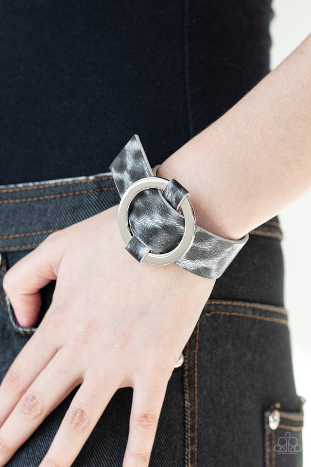 Jungle Cat Couture - Silver - Paparazzi Bracelet Image
