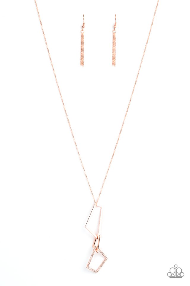 Shapely Silhouettes - Copper - Paparazzi Necklace Image