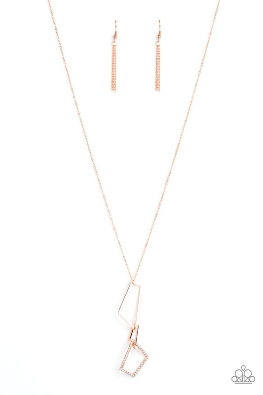 Shapely Silhouettes - Copper - Paparazzi Necklace Image