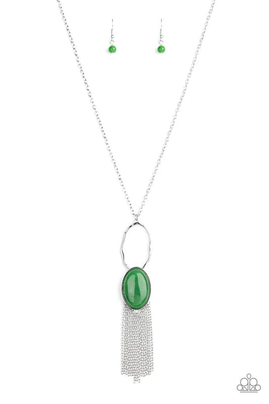 Dewy Desert - Green - Paparazzi Necklace Image