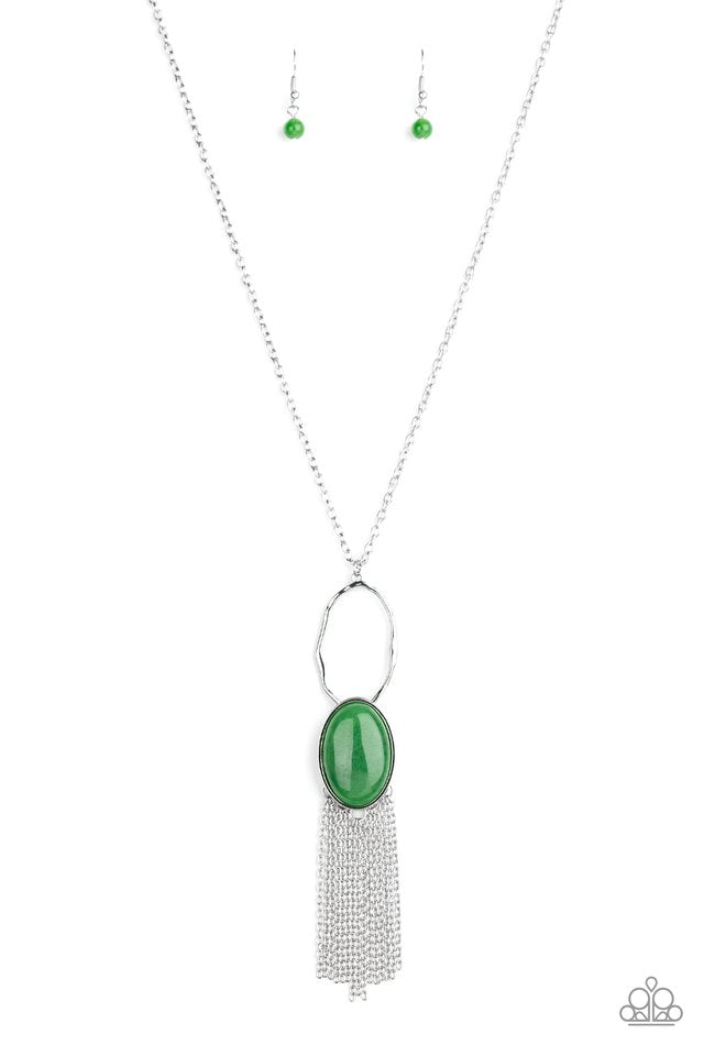 Dewy Desert - Green - Paparazzi Necklace Image