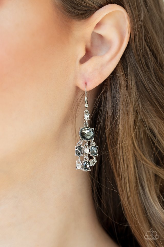 Demurely Divine - Silver - Paparazzi Earring Image
