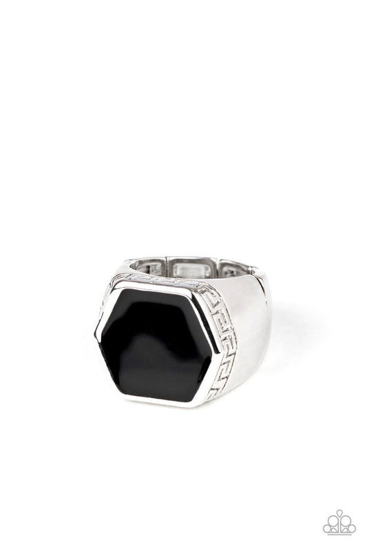 HEX Out - Black - Paparazzi Ring Image