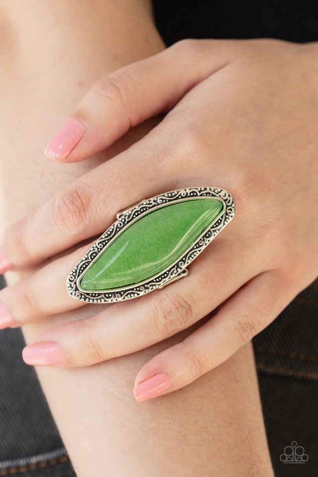 Mineral Mine - Green - Paparazzi Ring Image