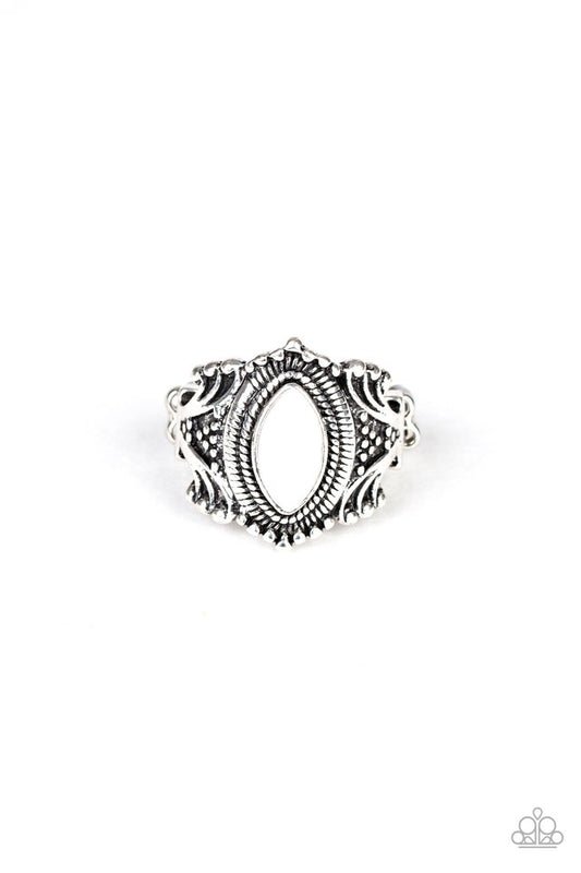 Tangy Texture - White - Paparazzi Ring Image