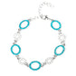 Bubbly Bedazzle - Blue - Paparazzi Bracelet Image