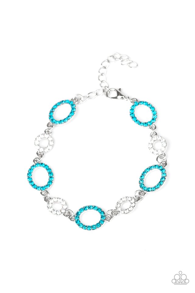 Bubbly Bedazzle - Blue - Paparazzi Bracelet Image