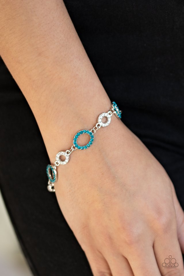 Bubbly Bedazzle - Blue - Paparazzi Bracelet Image