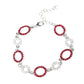 Bubbly Bedazzle - Red - Paparazzi Bracelet Image