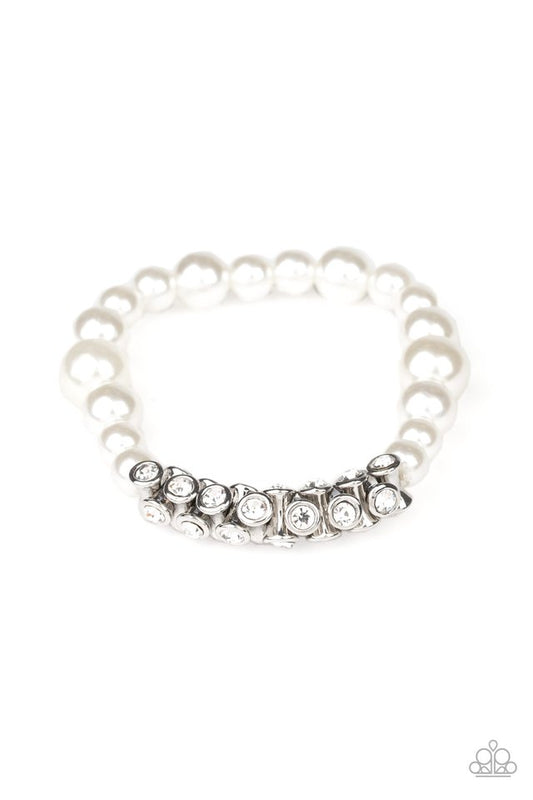 Traffic-Stopping Sparkle - White - Paparazzi Bracelet Image