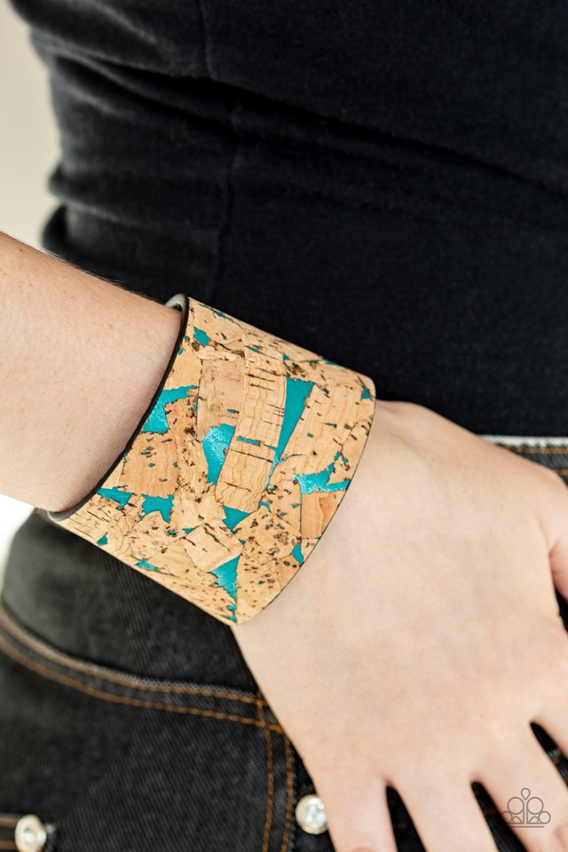 Cork Congo - Blue - Paparazzi Bracelet Image