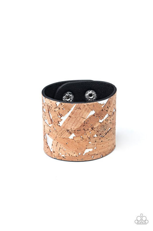 Cork Congo - Silver - Paparazzi Bracelet Image