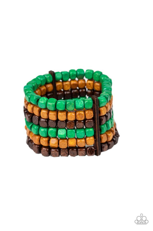 Tropical Tundra - Green - Paparazzi Bracelet Image