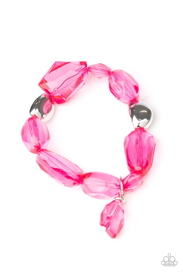 Gemstone Glamour - Pink - Paparazzi Bracelet Image