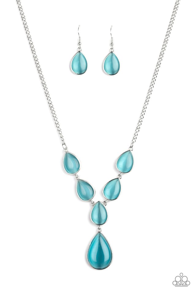 Dewy Decadence - Blue - Paparazzi Necklace Image