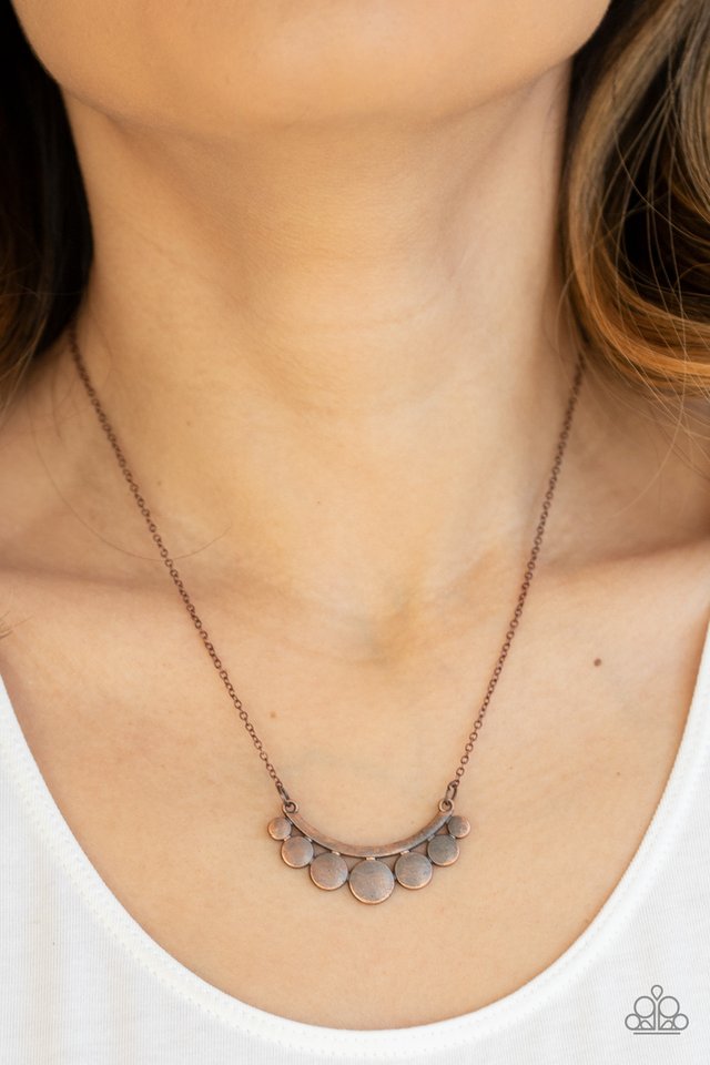 Melodic Metallics - Copper - Paparazzi Necklace Image