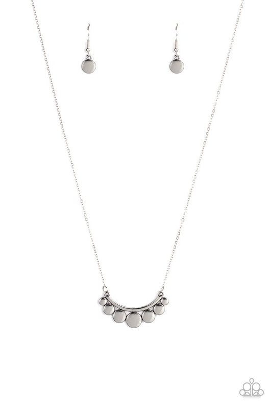Melodic Metallics - Silver - Paparazzi Necklace Image