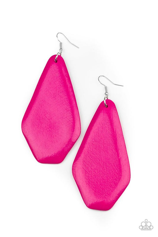 Vacation Ready - Pink - Paparazzi Earring Image