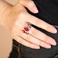 Eden Elegance - Red - Paparazzi Ring Image
