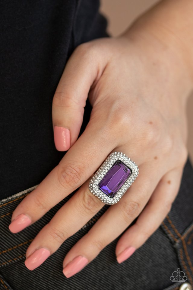 A Grand STATEMENT-MAKER - Purple - Paparazzi Ring Image