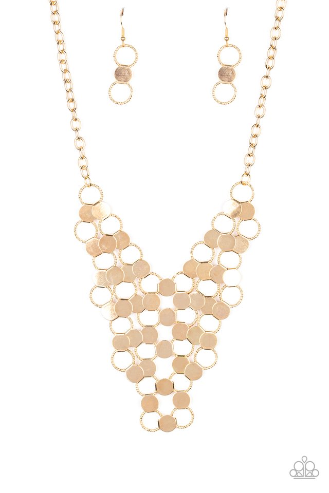 Net Result - Gold - Paparazzi Necklace Image
