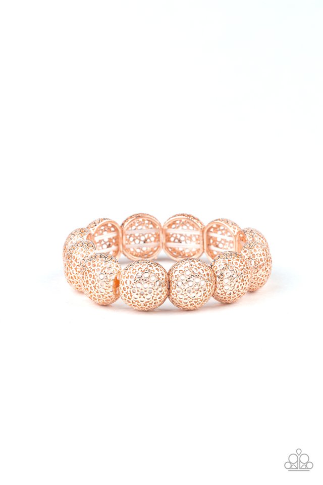 Obviously Ornate - Rose Gold - Paparazzi Bracelet Image