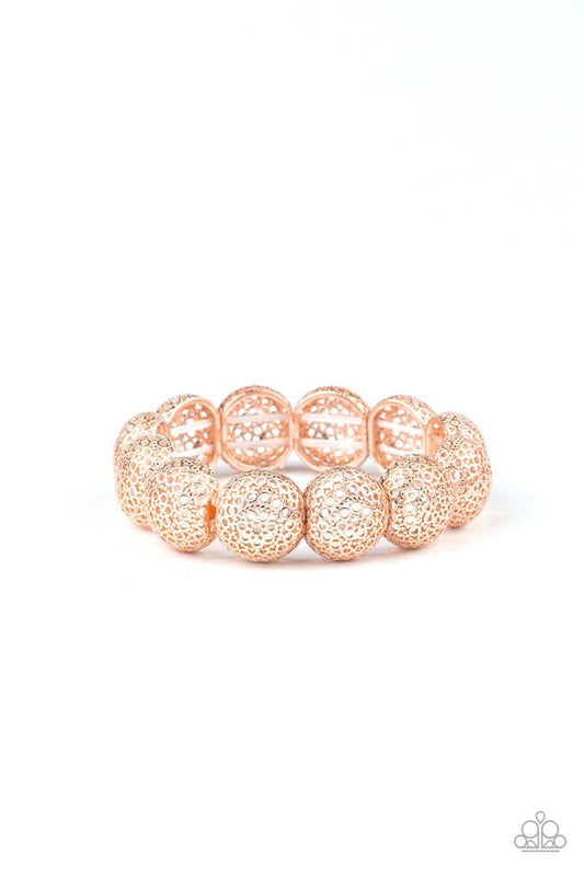 Obviously Ornate - Rose Gold - Paparazzi Bracelet Image