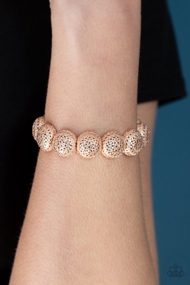 Obviously Ornate - Rose Gold - Paparazzi Bracelet Image