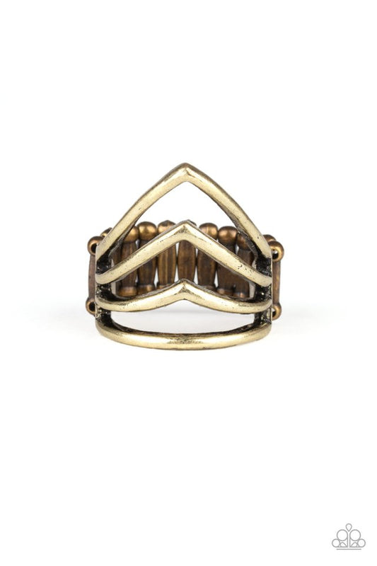 The Main Point - Brass - Paparazzi Ring Image