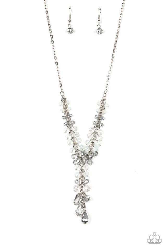 Iridescent Illumination - Silver - Paparazzi Necklace Image