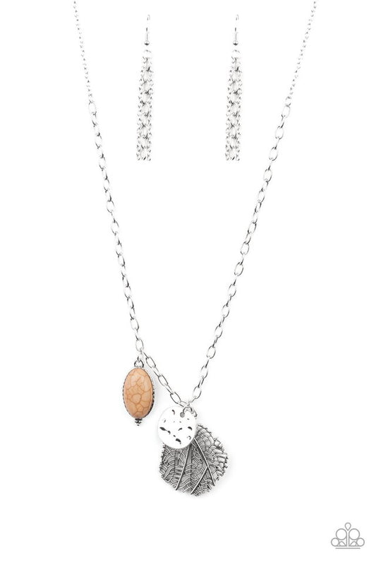 Free-Spirited Forager - Brown - Paparazzi Necklace Image
