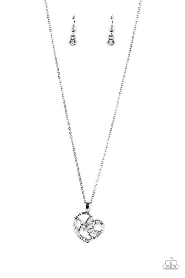 Mom Moments - White - Paparazzi Necklace Image