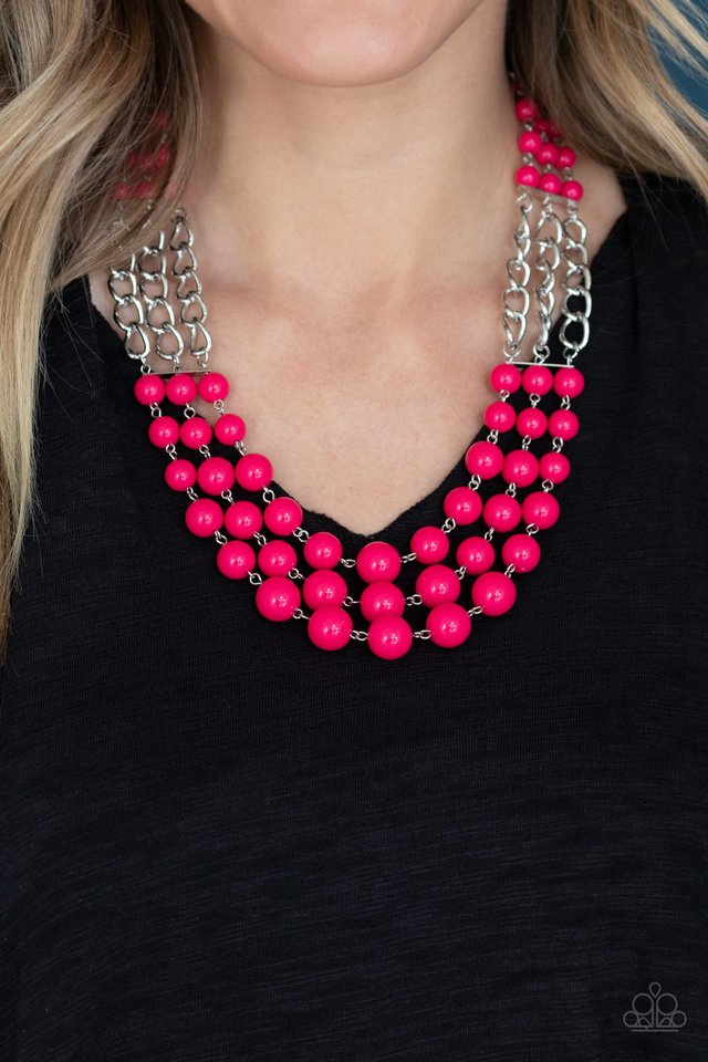 A La Vogue - Pink - Paparazzi Necklace Image