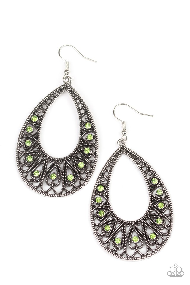 Love To Be Loved - Green - Paparazzi Earring Image