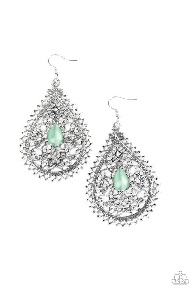 Eden Glow - Green - Paparazzi Earring Image