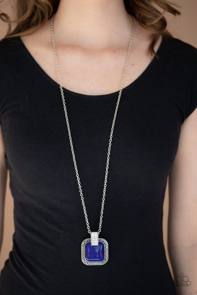 Effervescent Elegance - Blue - Paparazzi Necklace Image