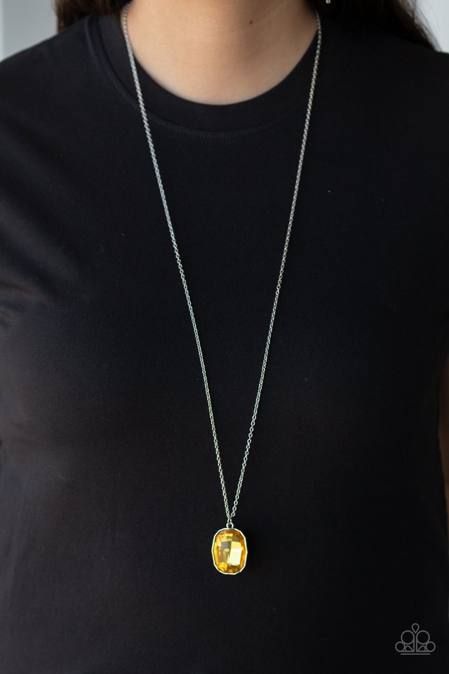 Imperfect Iridescence - Yellow - Paparazzi Necklace Image