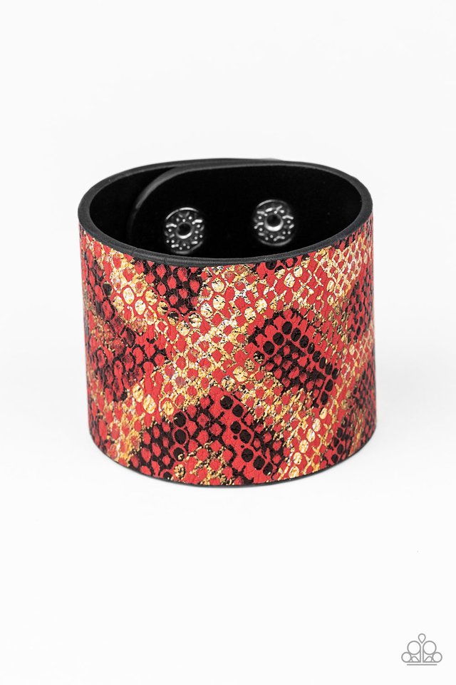 Serpent Shimmer - Red - Paparazzi Bracelet Image