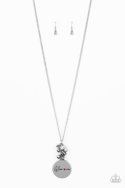 Going For GLAM-ma - Pink - Paparazzi Necklace Image