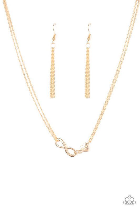 Love Eternally - Gold - Paparazzi Necklace Image