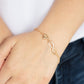 Purest Love - Gold - Paparazzi Bracelet Image