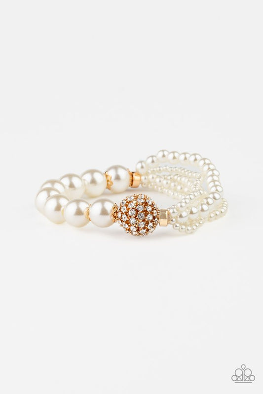 Vintage Collision - Gold - Paparazzi Bracelet Image