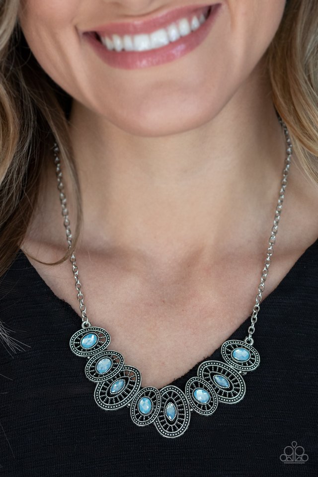 Trinket Trove - Blue - Paparazzi Necklace Image